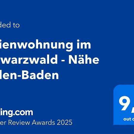 Apartment Im Schwarzwald - Naehe Baden-baden